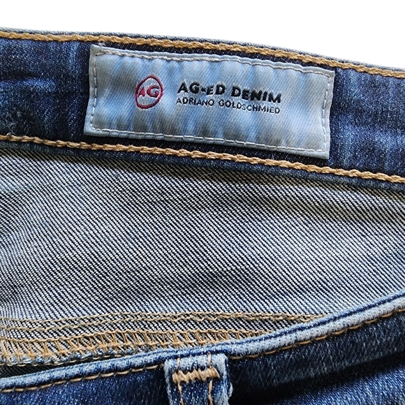 AG Adriano Goldschmied Distressed Skinny Blue Jeans - 32R - Picture 9 of 9